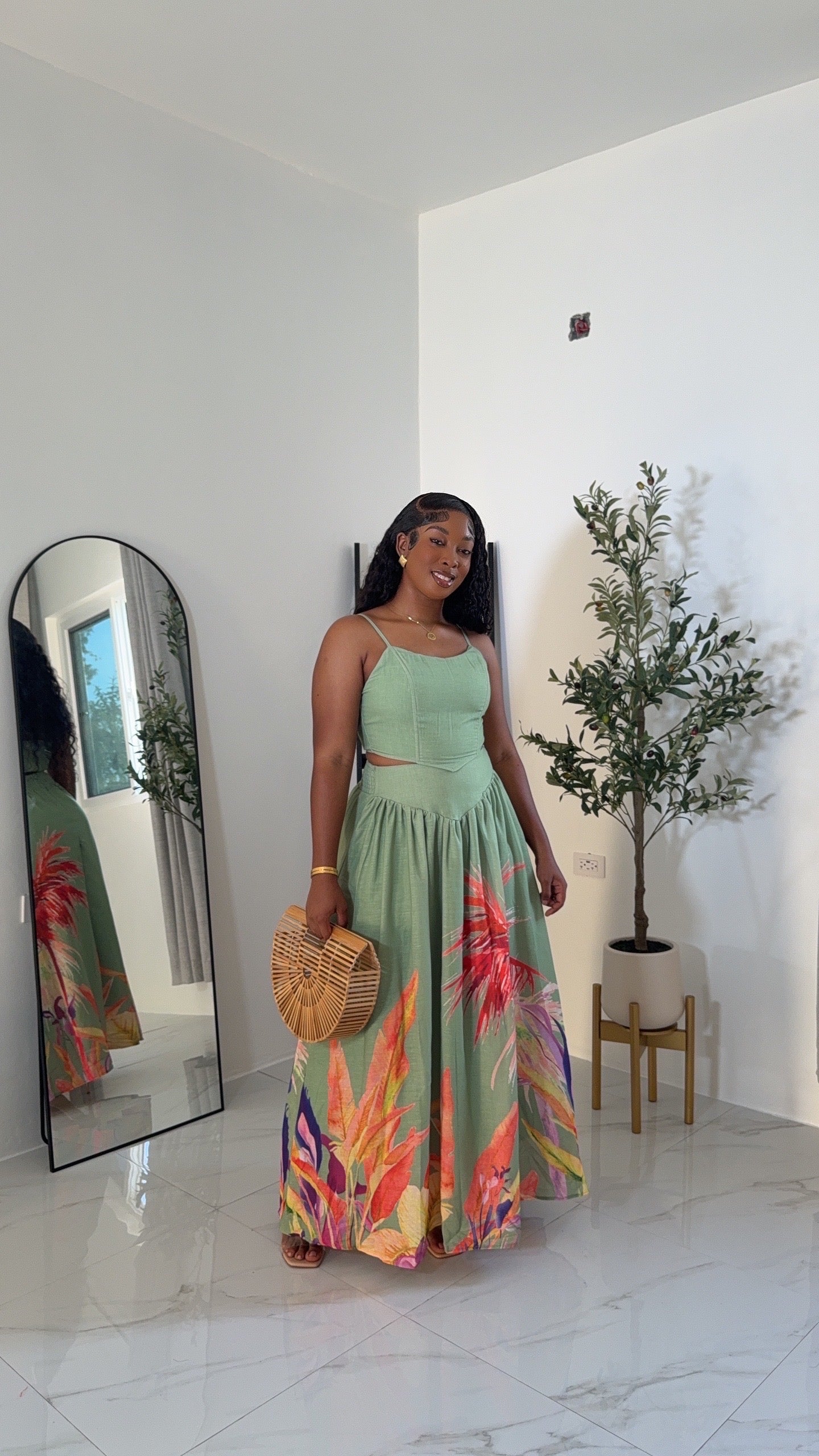 Island Bloom Skirt Set